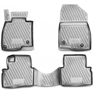 Guminiai 3D kilimėliai MAZDA 3 2013-> / 4 vnt. / pilka / paaukštintais kraštais