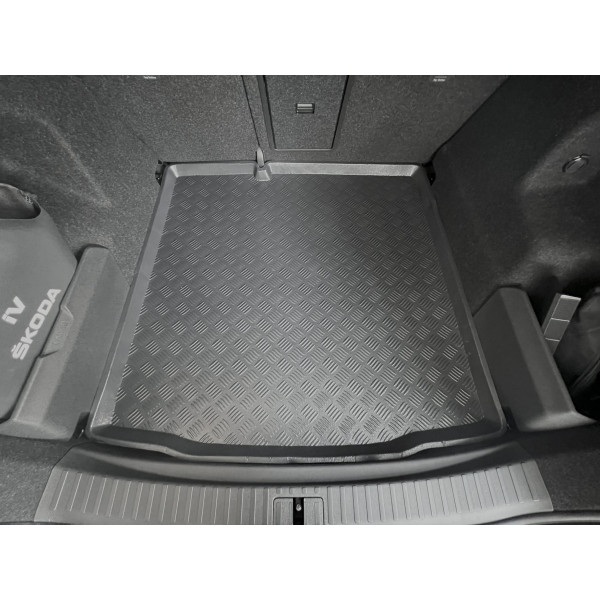Skoda Enyaq SUV 2020-> (nereguliuojamos grindys) Mix-plast bagažinės kilimėlis