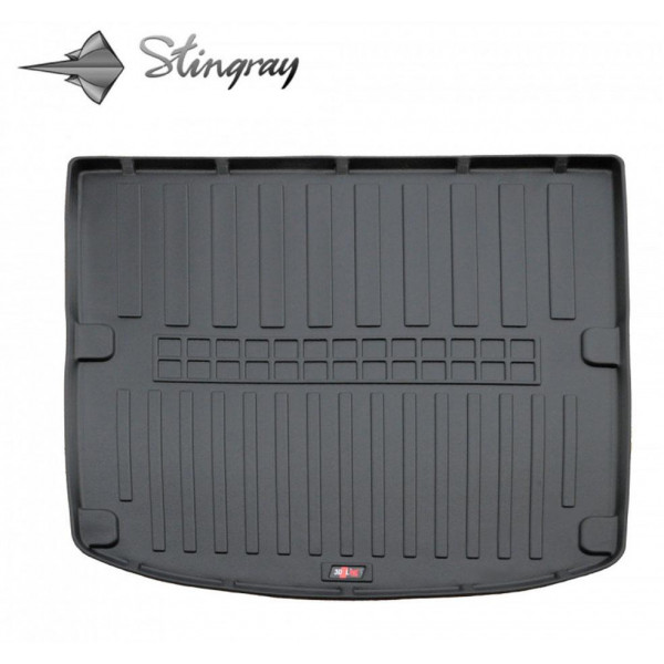 Guminis bagažinės 3D kilimėlis AUDI A4 B9 2015-> (sedanas) / 6030021 / paaukštintais kraštais