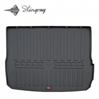 Guminis bagažinės 3D kilimėlis AUDI A6 C6 2004-2011 (universalas, be nišų) / 6030031 / paaukštintais kraštais