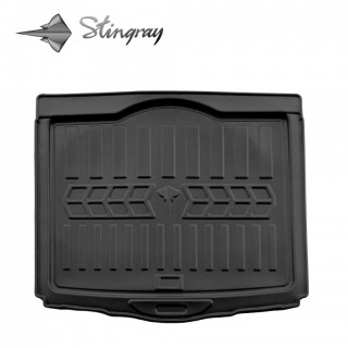 Guminis bagažinės 3D kilimėlis JEEP Renegade 2014-> (lower trunk) / 6046061 / paaukštintais kraštais