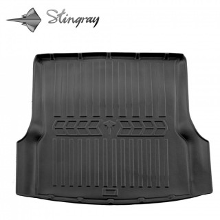Guminis bagažinės 3D kilimėlis TESLA Model S 2012-2021 (rear trunk 5 seats) / 6050071 / paaukštintais kraštais