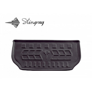 Guminis bagažinės 3D kilimėlis TESLA Model S Plaid 2021-> ( boot) / 6050091 / paaukštintais kraštais
