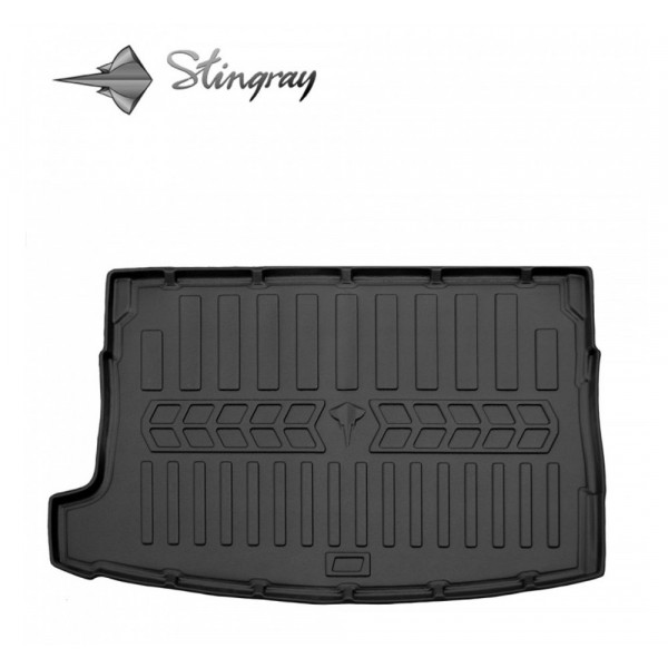 Guminis bagažinės 3D kilimėlis VOLKSWAGEN e-Golf 2014-2020 (hatchback) / 6024421 / paaukštintais kraštais