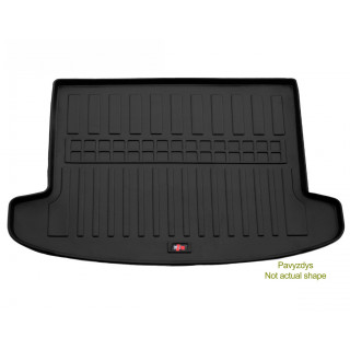 Guminis bagažinės 3D kilimėlis DACIA Logan II MCV 2012-2020 (5 sėdimos vietos) / 6018261 / paaukštintais kraštais