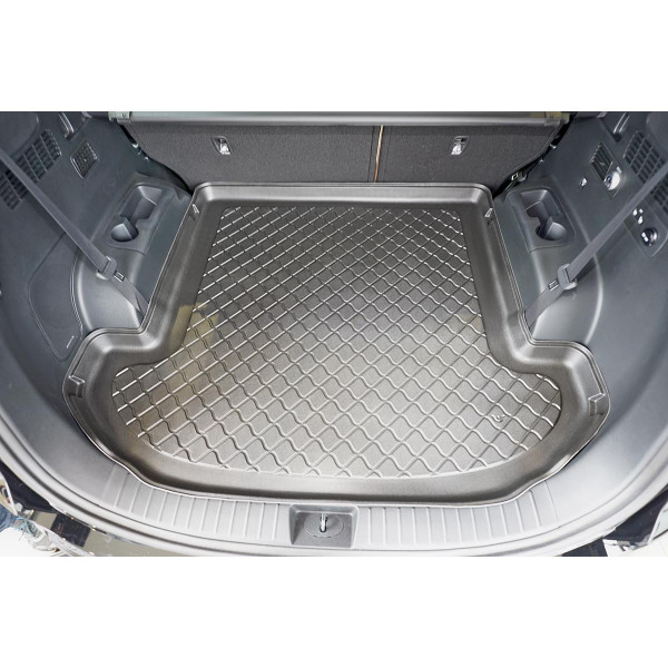Guminis bagažinės kilimėlis Hyundai Santa Fe IV (TM) Plug-in Hybrid 2020-> (7 vietų / 3rd row lowered)